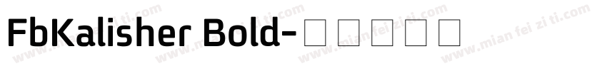 FbKalisher Bold字体转换
